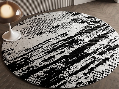 现代简约圆形地毯 意式圆形地毯