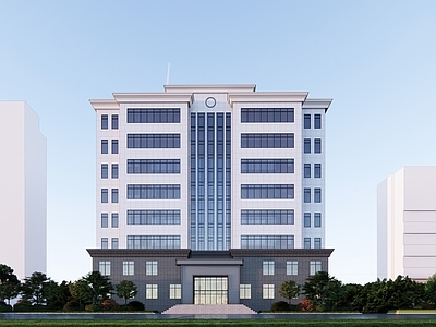 新中式政府办公楼 政府办公楼