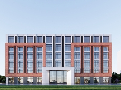 现代主义科研办公楼 产业园办公楼 商业酒店 科研研发楼