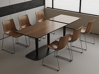 现代简约餐桌 快餐桌椅 食堂桌椅