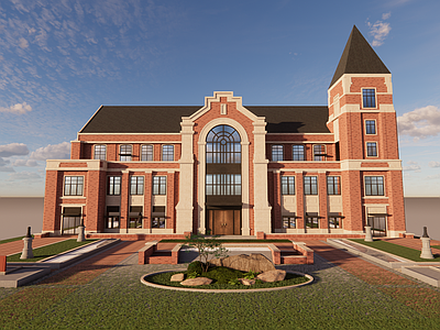 英伦学院风学校建筑