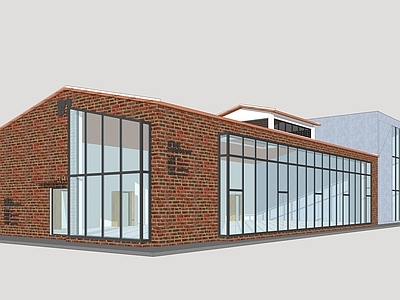 现代主义美术馆 展览馆 产业园建筑改造 厂房建筑改造 红砖建筑