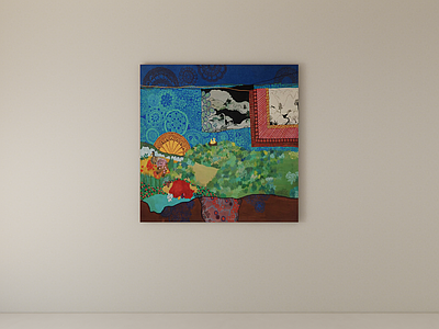 拼贴艺术风挂画 装饰画 挂画