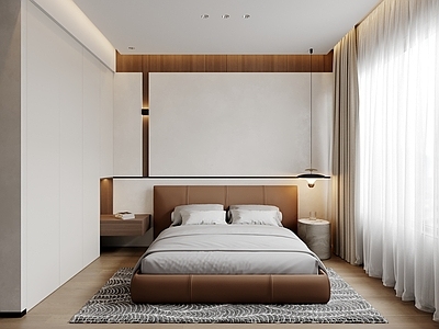 现代简约主卧