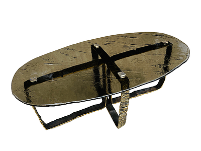 复古茶几 玻璃茶几