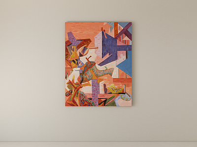 立体主义挂画 装饰画 挂画