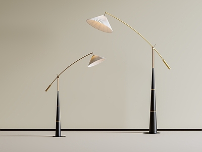 现代简约钓鱼灯 意式轻奢落地灯 中古复古落地灯 钓鱼灯 金属落地灯