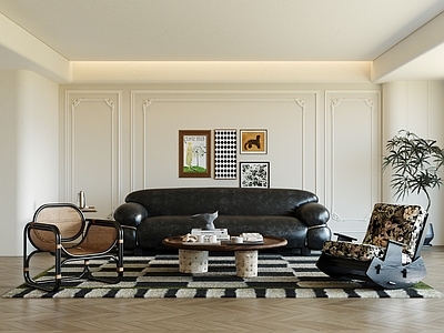 中古风家居客厅