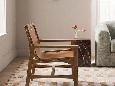 中古风休闲椅 休闲椅 扶手椅 单椅