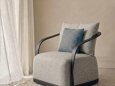 现代简约休闲椅 休闲椅 单椅 扶手椅 单人沙发
