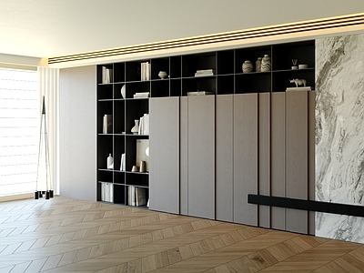 现代简约背景墙