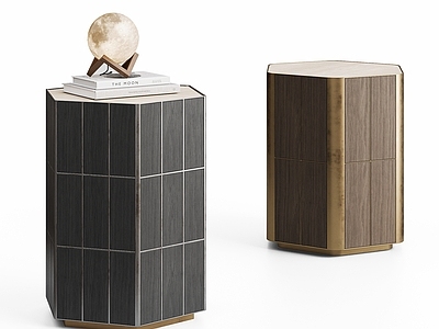 意式轻奢边几 MINOTTI 意式轻奢边几 实木石材边几 沙发边几 ANDREE边几