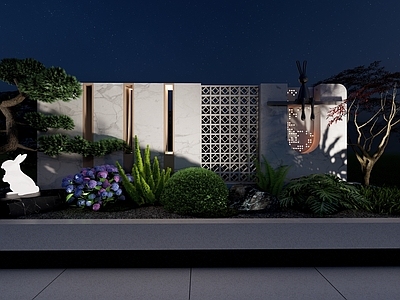 新中式景观景墙