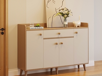 奶油风鞋柜 现代奶油风鞋柜 现代奶油风玄关柜 现代奶油风餐边柜