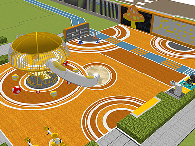 现代简约儿童游乐空间