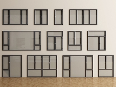 现代简约平开窗 现代窗 窗 窗户 平开窗 窗子