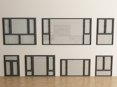 极简主义平开窗 现代窗 窗户 阳台窗户 平开窗 落地窗