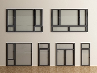 极简主义窗户组合 现代窗户 窗 窗户 平开窗