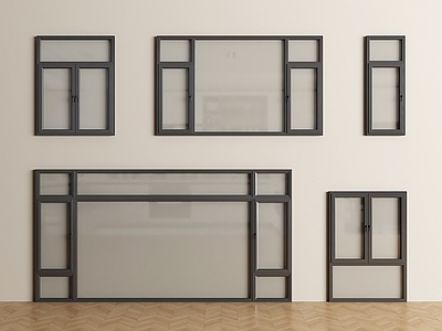 现代简约平开窗 现代窗 窗户 落地窗 平开窗 阳台窗户