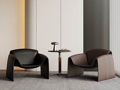 意式极简休闲椅 现代意式休闲椅 现代意式洽谈桌椅 现代意式边几