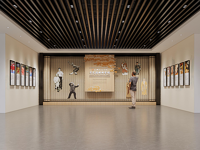 新中式非遗展厅 武术展厅 功夫展厅 国粹馆 文化展厅