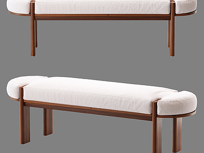 中古风床尾凳 北欧简约沙发矮凳