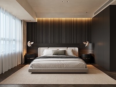 现代极简主卧
