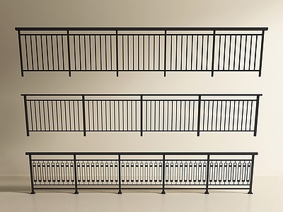 现代简约围栏护栏 现代栏杆 护栏 栏杆 围栏