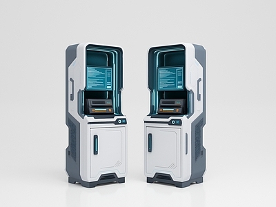 未来感科技风储物柜 储物柜 边柜 展示柜 中岛柜 装饰柜