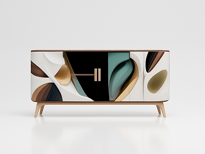 现代艺术风餐边柜 餐边柜 储物柜 边柜 装饰柜 中岛柜