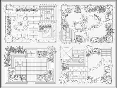 现代新中式综合景观图库 屋顶花园别墅庭院 私人民宿庭院景观 庭院花园露台花园 别墅花园乡村庭院 庭院景观造景 施工图