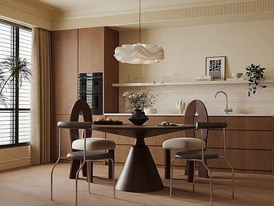 中古风圆桌餐厅