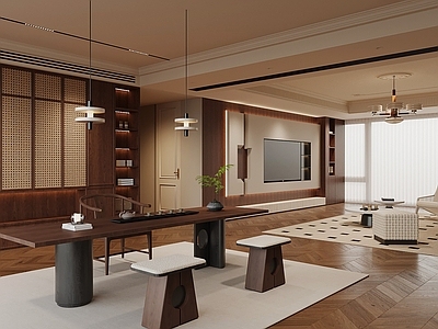 中古风开放式客厅