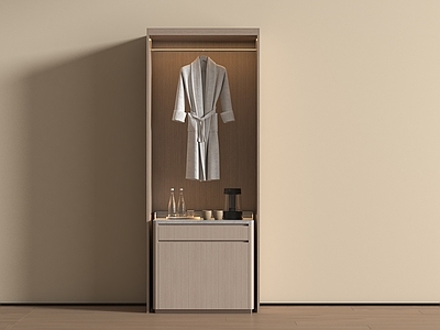 极简衣柜 现代酒店客房柜子 衣柜 置物柜