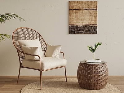 侘寂风躺椅 侘寂中古风休闲椅