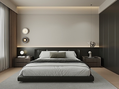 现代简约主卧