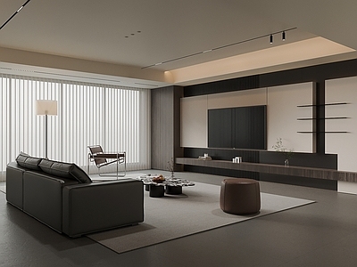 现代开放式客厅