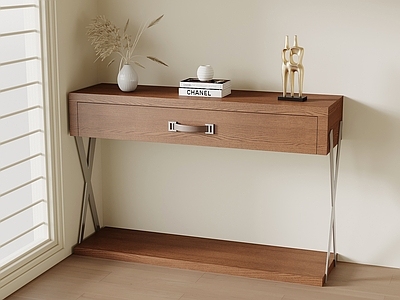 现代简约条案 中古风玄关柜 端景台