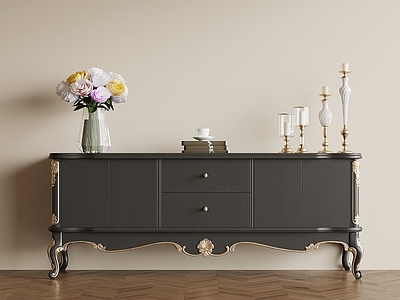 法式储物柜 法式复古电视柜