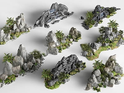 新中式景观景观石 现代假山石头 景石 园林小品 景观石头