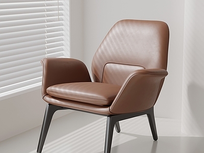现代简约单人沙发 现代意式休闲椅