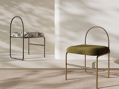 现代简约儿童椅 法式复古椅子  梳妆椅