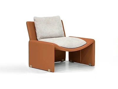 现代极简单人沙发 现代 轻奢 意式