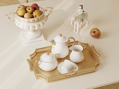 奶油风厨房用品 法式复古茶具