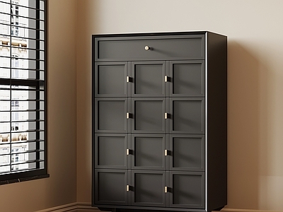 现代简约储物柜 法式复古玄关柜