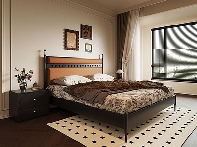 中古风主卧 法式复古卧室