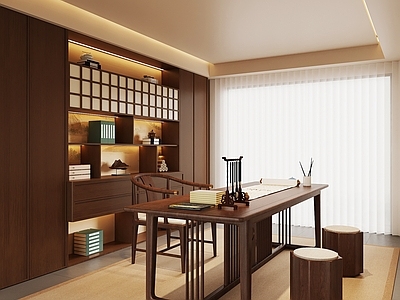 新中式书房 新中式书房