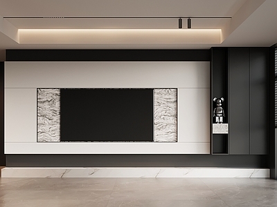 现代电视背景墙