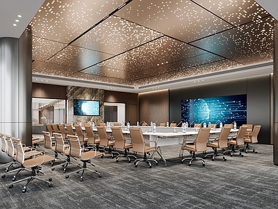 现代简约会议室 现代会议室 高级会议室 大型会议室 集团会议室 汇报厅