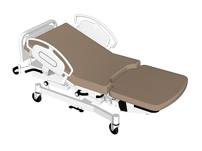 现代医疗风格医疗器材 病床